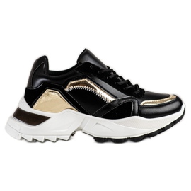 SHELOVET Baskets élégantes noir