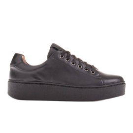 Marco Shoes Baskets de sport à fond épais le noir