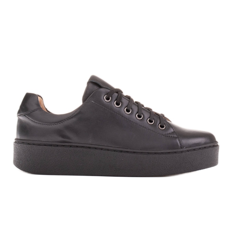 Marco Shoes Baskets de sport à fond épais le noir