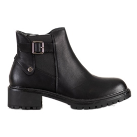 Renda Bottes confortables avec une boucle le noir
