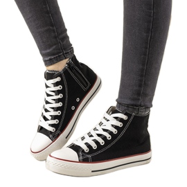 Baskets montantes noires Mediana