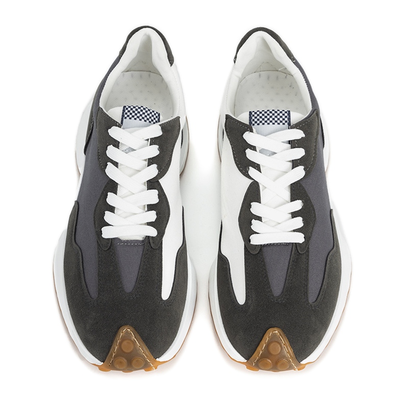 Chaussures de sport grises pour hommes Baskets Pacheco