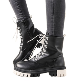 Bottines noires pour femmes Asha