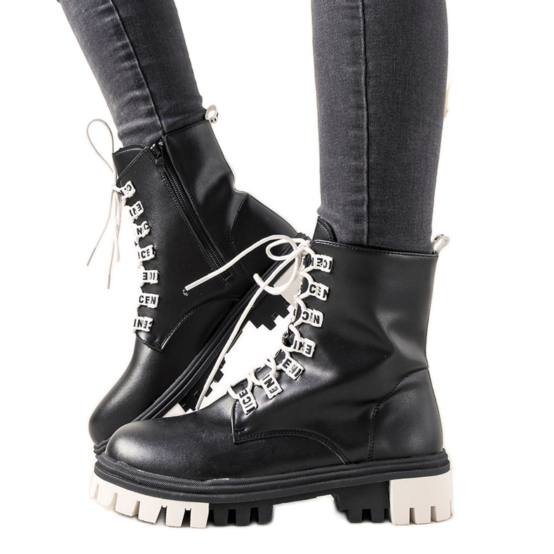 Bottines noires pour femmes Asha le noir