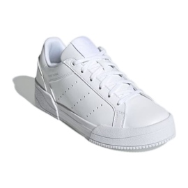 Chaussures adidas Court Tourino Jr H00764 blanche bleu marin Chaussures adidas Court Tourino Jr H00764 blanche bleu marin