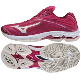 Mizuno Wave Lightning Z6 Low W V1GC200064 chaussures de volley-ball rouge oranges et rouges
