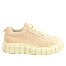 Baskets beiges pour femmes AD-391 Beige