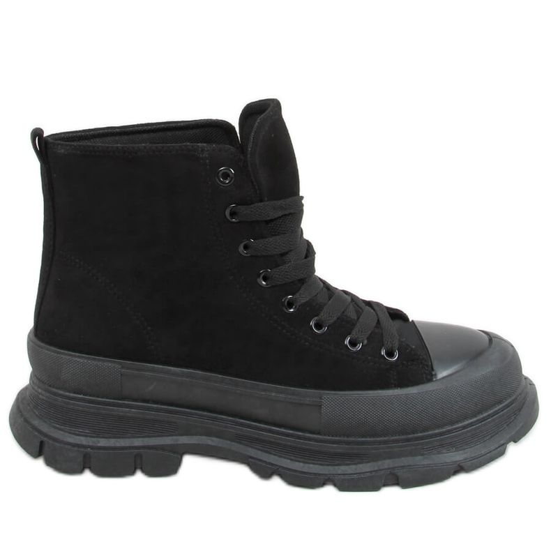 Baskets cheville femme noires 85-730 Noir le noir Baskets cheville femme noires 85-730 Noir le noir