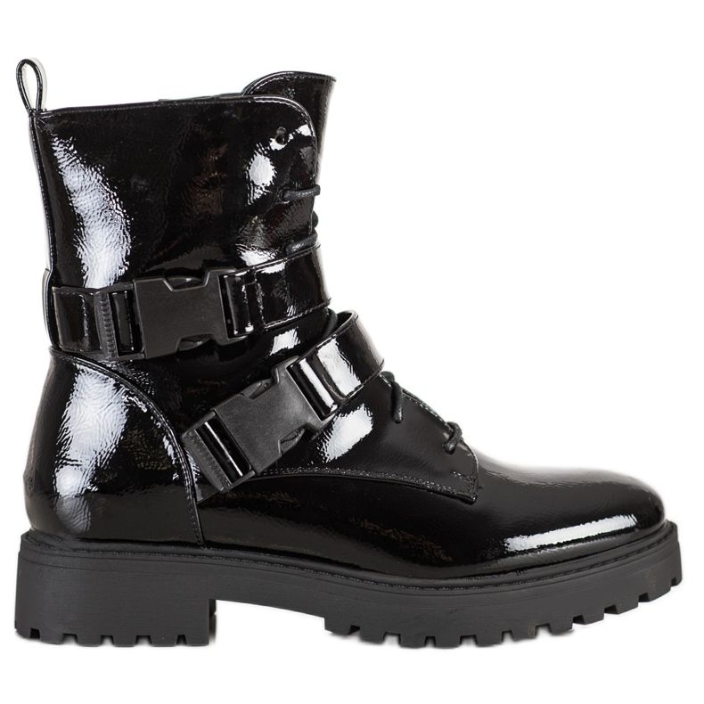 Bestelle Ouvriers Laqués Avec Fermoirs le noir Bestelle Ouvriers Laqués Avec Fermoirs le noir