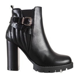 Erynn Bottes à talons hauts le noir