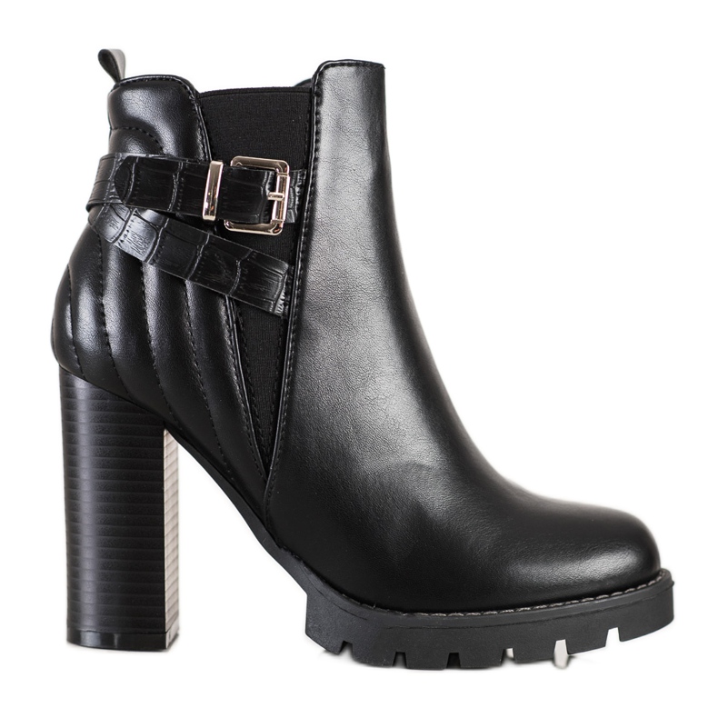 Erynn Bottes à talons hauts le noir