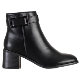 Seastar Bottes élégantes en éco-cuir noir