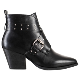 Lucky Shoes Des bottes de rock sur le poteau noir