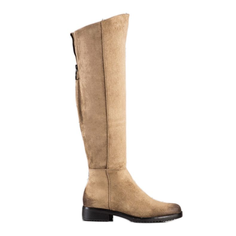 Bottines décontractées en daim VINCEZA beige