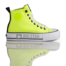 Baskets pour femmes Big Star II274015 jaune