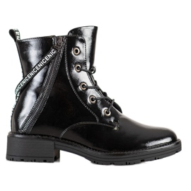Bottines avec ceinture décorative VINCEZA noir