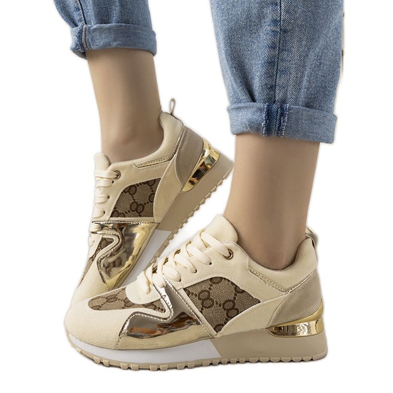 Baskets beiges pour femmes de Jovanna