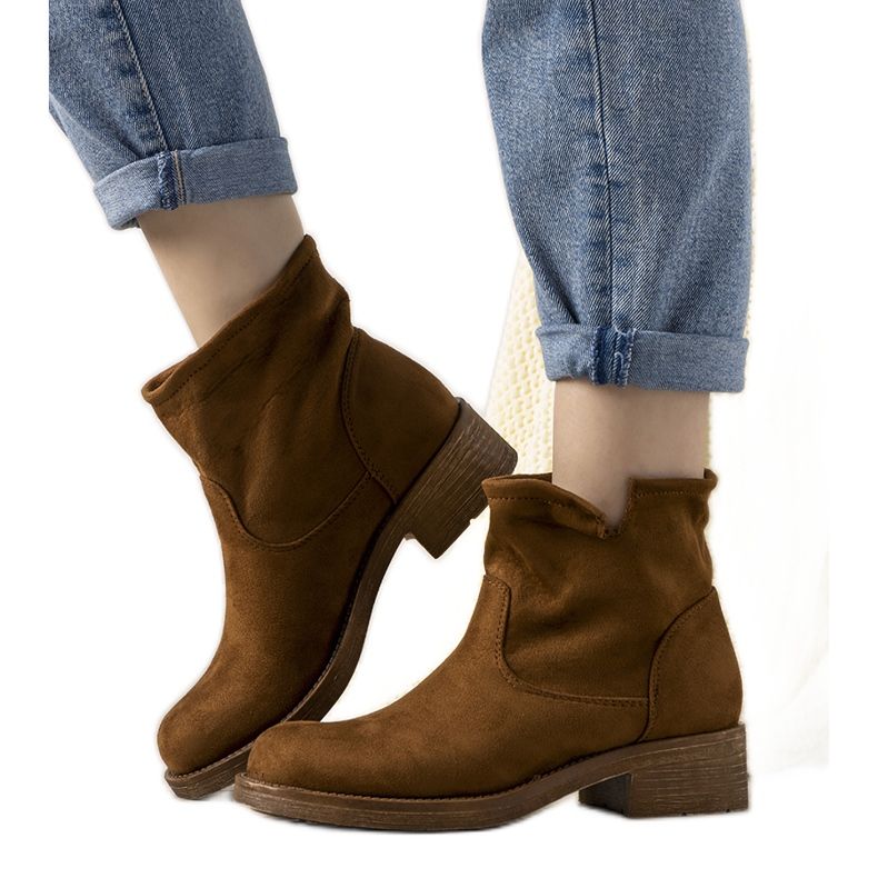 Bottines slip-on femme Roquelina marron brun Bottines slip-on femme Roquelina marron brun