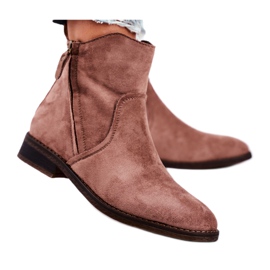 Evento Bottines Jodhpur, daim Fermetures éclair beiges brun