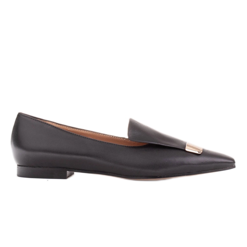 Marco Shoes Ballerines à languette décorative le noir