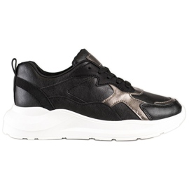 SHELOVET Baskets sur la plate-forme le noir
