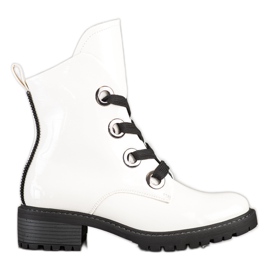 Bottines à lacets VINCEZA blanc