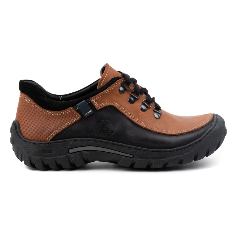 KOMODO Chaussures trekking homme cuir 917K brique multicolore