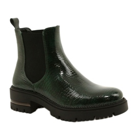 Bottines Laquées Łuska Sergio Leone TR746 Vert