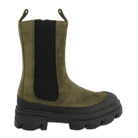 Bottes hautes vertes Jodhpur boots RB122P Vert