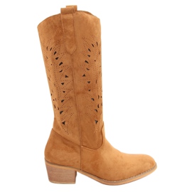 Camel RT89959 Boots ajourées camel brun Camel RT89959 Boots ajourées camel brun