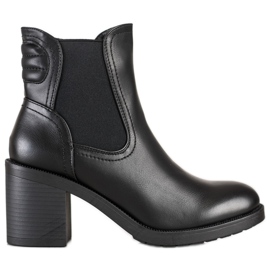 Lovery Bottes classiques sur un poteau le noir