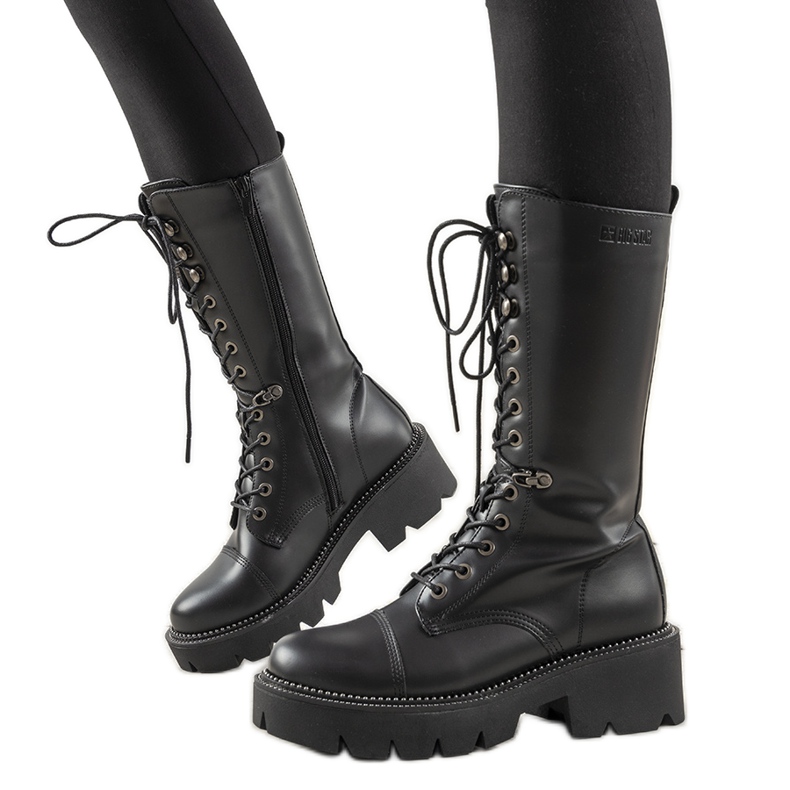 Boots femme Big Star noires de Cotuand le noir