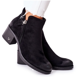 Vinceza Bottes Bellarena noires en daim pour femmes