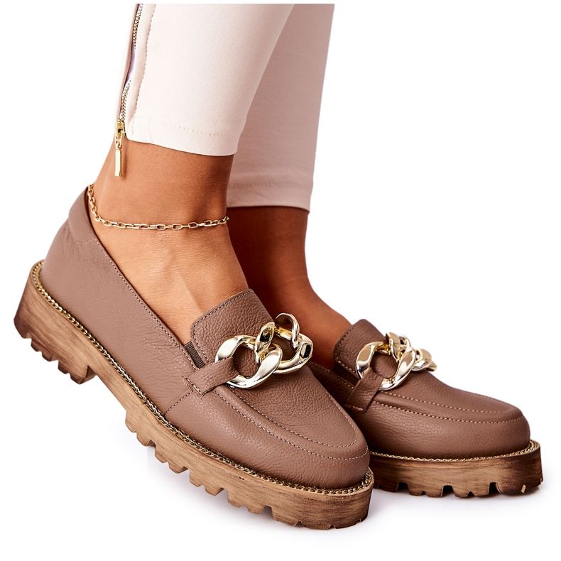 Nicole Mocassins Femme Cuir Marron Sthonto brun Nicole Mocassins Femme Cuir Marron Sthonto brun