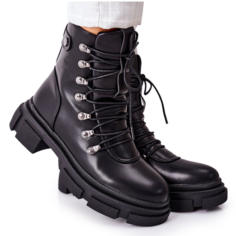 FI1 Bottes Chaudes Noires Pour Femmes Noir Perfect le noir