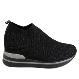 Noir RQ316 Chaussures de sport compensées noires