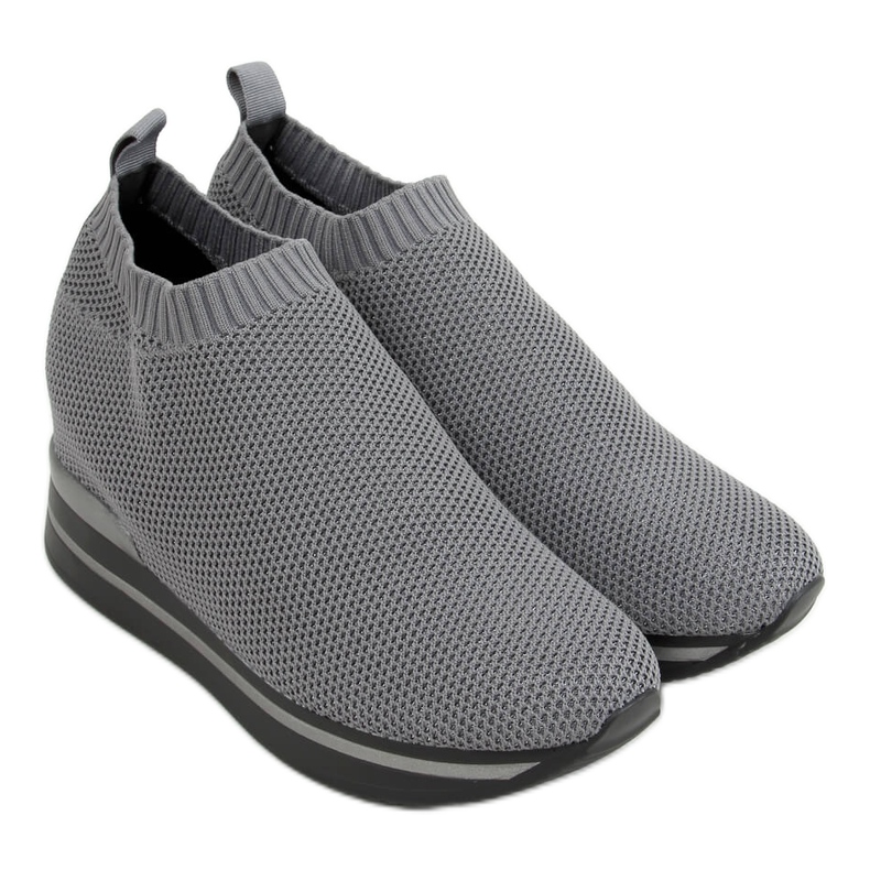 Gris RQ316 Chaussures de sport compensées grises