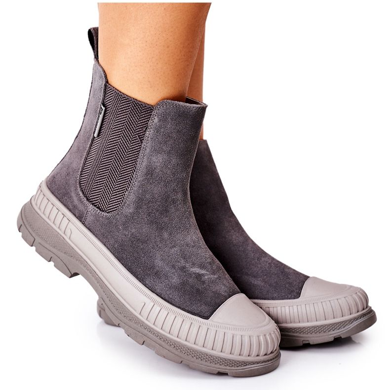 Bottines Femme Bottines Chelsea Cuir Daim Big Star II274353 Gris Bottines Femme Bottines Chelsea Cuir Daim Big Star II274353 Gris