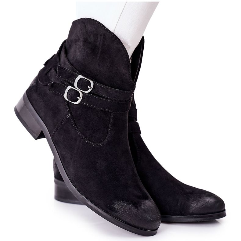 Vinceza Bottes Chaudes En Daim Pour Femmes Noir Castlerock le noir