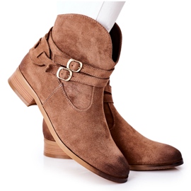 Vinceza Bottes Chaudes En Daim Femme Beige Castlerock brun
