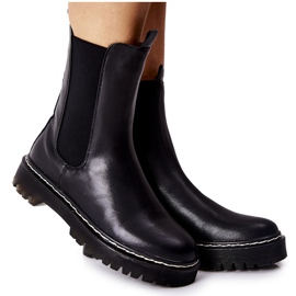 S.Barski Bottes Hautes Femme Jodhpur boots Noir Nemoreva