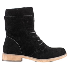 Seastar Bottines hautes en daim le noir