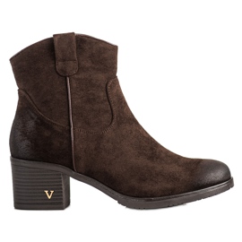 Bottes confortables en daim VINCEZA brun
