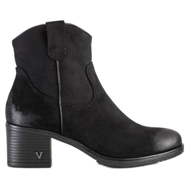 Bottes en daim Vinceza confortables le noir