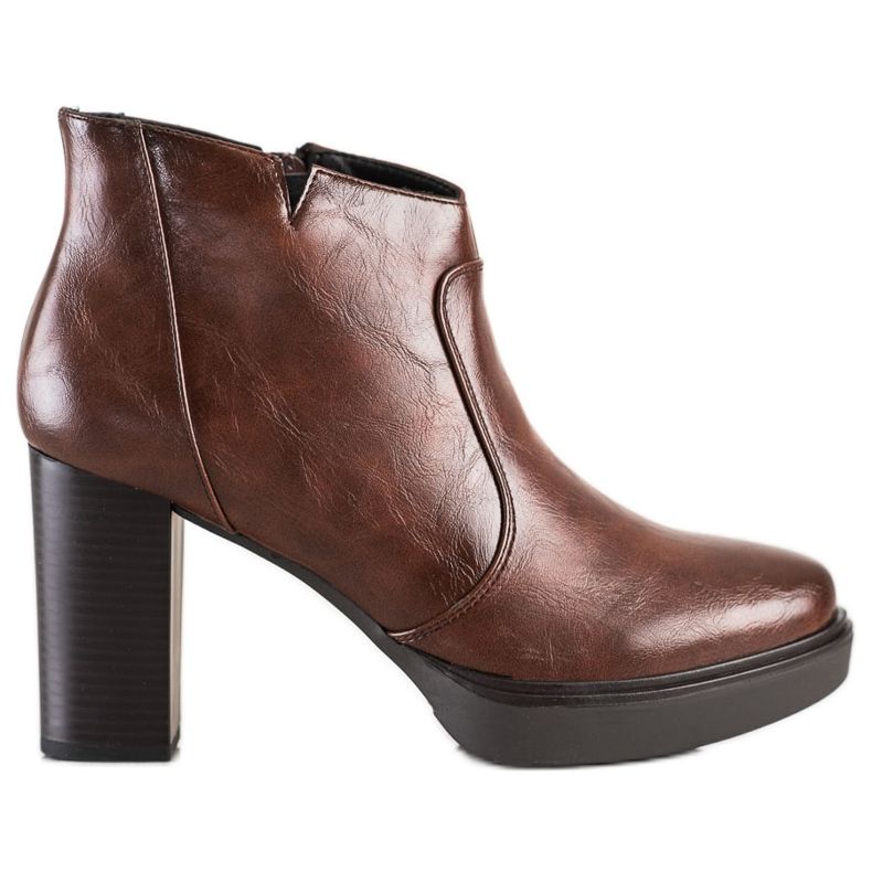 Sabatina Bottes basses sur la plate-forme brun Sabatina Bottes basses sur la plate-forme brun