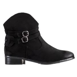 Santiags VINCEZA à boucles le noir