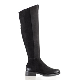 Bottines décontractées en daim VINCEZA le noir