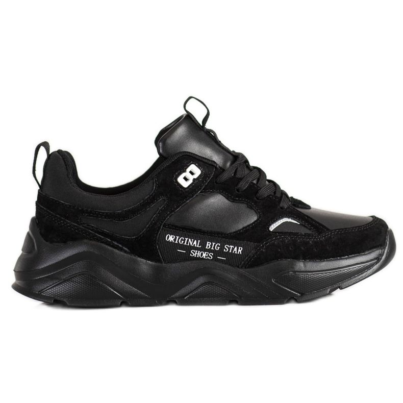 Baskets pour femmes Big Star GG274654 le noir