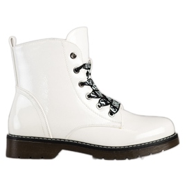 Bottes avec reliure décorative VINCEZA blanc