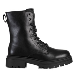 Evento Bottes chaudes en cuir écologique noir